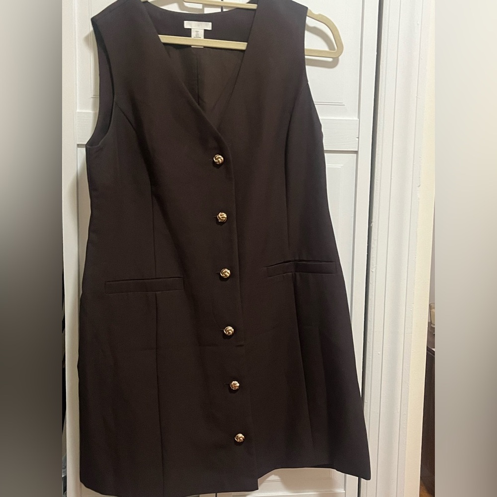 H&M Vest Style Dress NWOT Size L